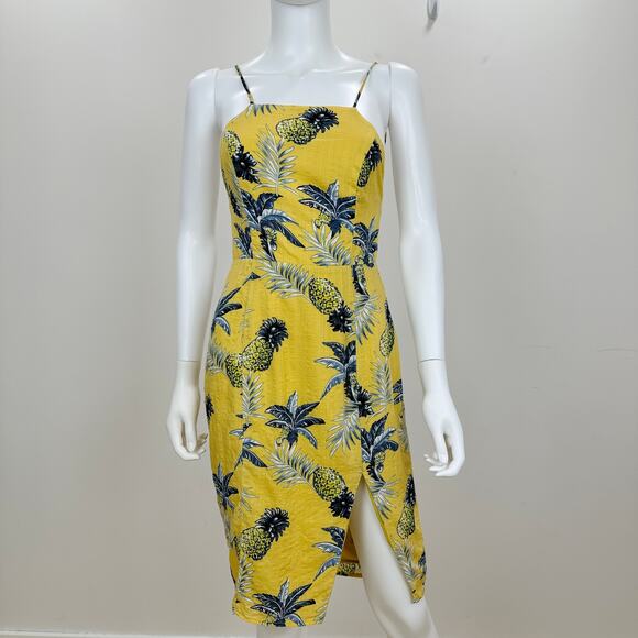Majorelle Pineapple Dress Backless Tropical Vacation Resort Beach Fruit Medium - Picture 4 of 15